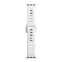 3mk Silicone Watch Strap pro Apple 42/44/45/49 mm White