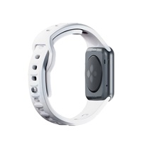 3mk Silicone Watch Strap pro Apple 42/44/45/49 mm White