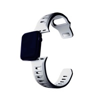 3mk Silicone Watch Strap pro Apple 42/44/45/49 mm White