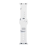 3mk Silicone Watch Strap pro Apple 42/44/45/49 mm White