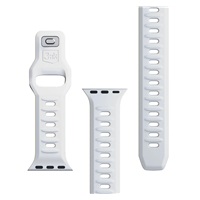 3mk Silicone Watch Strap pro Apple 42/44/45/49 mm White