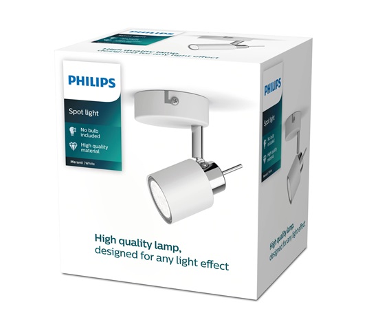 PHILIPS bodové světlo Meranti single spot white 1x35W 230V - bílá