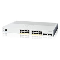 Cisco Catalyst switch C1200-24P-4G (24xGbE,4xSFP,24xPoE+,195W,fanless)