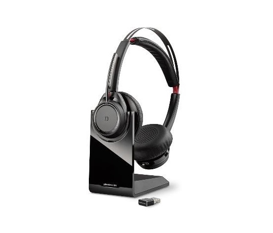 BAZAR - Poly Bluetooth Headset Voyager Focus UC B825-M, včetně nabíjecího stojánku, (rozbaleno, náhradní krabice)