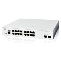 Cisco Catalyst switch C1300-16T-2G (16xGbE,2xSFP,fanless)