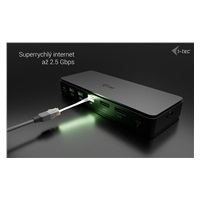 i-tec Thunderbolt4 2x Display Docking Station Gen3, 7x USB, 2.5 GLAN, PowerDelivery 92 W