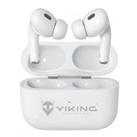Viking bluetooth sluchátka s mikrofonem VPRORT, bílá
