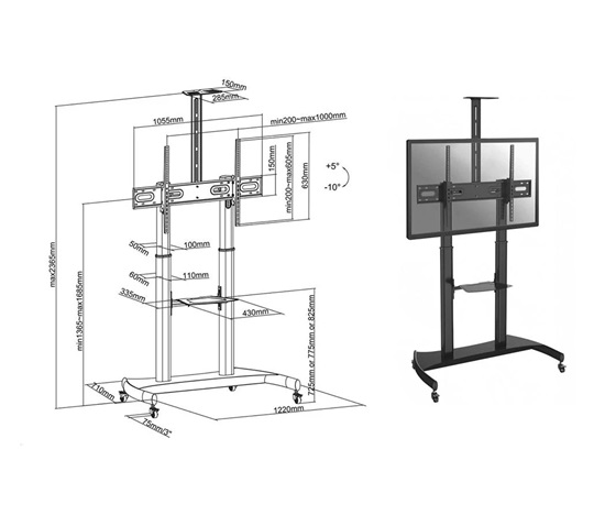 TV stojan Fiber Mounts Legend