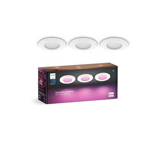 PHILIPS Hue bodové světlo WACA Slim S. 1000lm, 8,3W, bílá - MULTIPACK 3ks