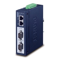 PLANET IMG-2200T Průmyslová brána, MODBUS, 2x RS-232/422/485 na IP, 2x RJ-45 10/100Base-TX, -40 až +75°C, DC12-48V, IP30