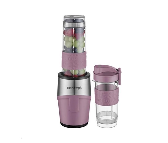 Concept SM3483 smoothie blender, 500 W, 2 tritanové nádoby, 23000 RPM, růžová