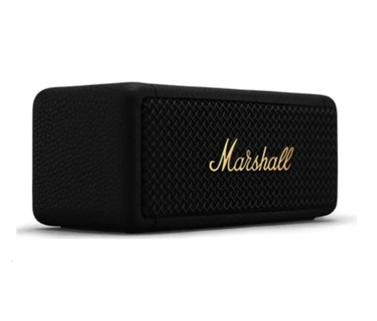 BAZAR - Přenosný reproduktor Marshall EMBERTON II  - BLACK & BRASS - Poškozený obal (Komplet)