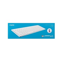 RAPOO Klávesnice E9310M, Bezdrátová 2.4GHz, Bluetooth, CZ/SK, bílá