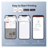 Niimbot Tiskárna štítků D11-H Smart, růžová + role štítků 160 ks
