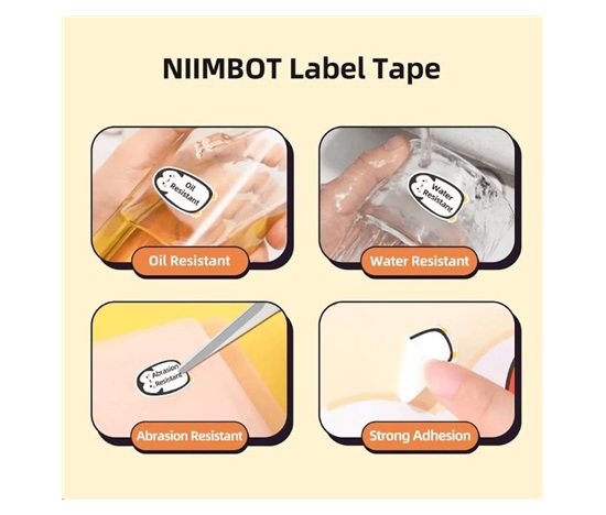 Niimbot průhledné štítky T 14x40mm 160ks Medvídě pro D11, D11-M, D110, D110-H