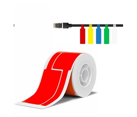 Niimbot štítky na kabely T 25x76mm 200ks Červené pro B21, B21S, B3, B1S