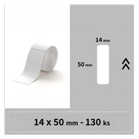 Niimbot štítky RP 15x50mm 130ks Bílé pro D11, D11-M, D110, D110-H