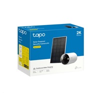 TP-Link Tapo C410 KIT venkovní kamera, solární panel (3MP, 2K QHD, 1296p, IR 9m, WiFi, micro SD card, IP65)