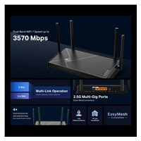 TP-Link Archer BE230 OneMesh/EasyMesh WiFi7 router(BE3600,2,4GHz/5GHz,1x2,5GbEWAN,1x2,5GbELAN,3xGbELAN,1xUSB3.0)
