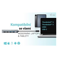 i-tec USB-C Metal Nano 2x HDMI Docking Station, PD 100W + Charger 100W (bundle)