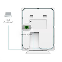 TP-Link OMADA EAP610GP-Desktop WiFi6 GPON AP (AX1800,2,4GHz/5GHz,4xGbELAN,1xSC/APC GPON Port,1xPoE-out,1xFXS)