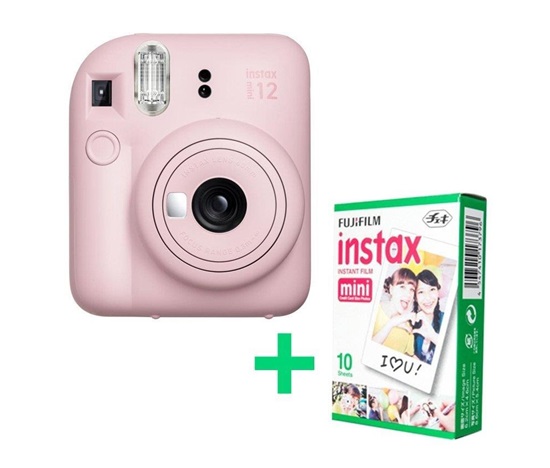 Fujifilm MINI 12 růžový + 10 shots