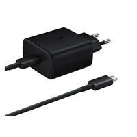 Samsung cestovní nabíječka EP-T4511XBE, Fast Charging 45W, USB-C + datový kabel USB-C, černá