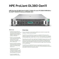 HPE PL DL380g11 4410Y (2.0/12C) 32G MR408i 8SFF 1000W 4x1Gb 2U RENEW P52560-421