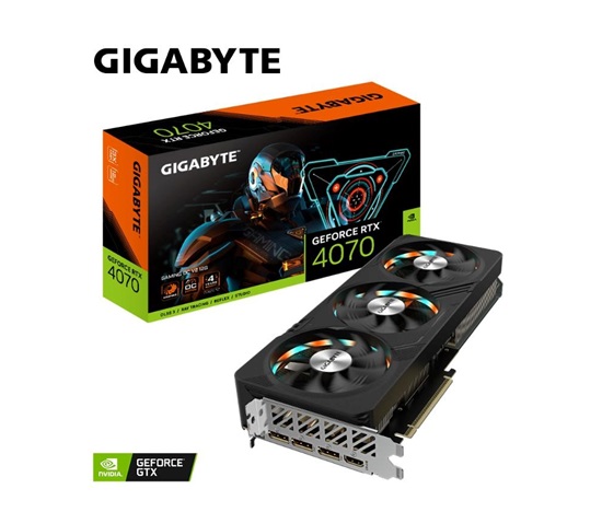 GIGABYTE VGA NVIDIA GeForce RTX 4070 GAMING OC 12G V2, 12G GDDR6X, 3xDP, 1xHDMI