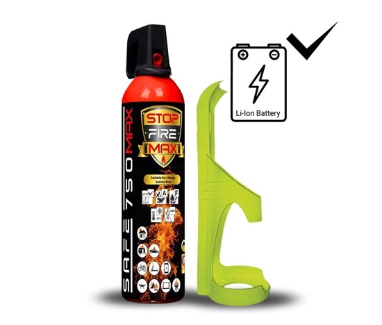 SAFE 750 MAX + SAFE75F hasicí sprej a držák, hasicí schopnost (A, E, F, E), 0.75 l, dostřik 4 m