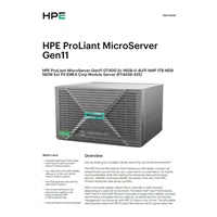 HPE PL MicroServer Gen11 G7400 (3.7/2C) 16G VROC 4LFF-NHP 1TB HDD 4p1G NBD111 Smart Choice