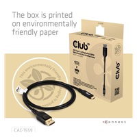 Club3D Kabel USB-C na DisplayPort 2.1, 10K60Hz, DSC1.2, UHBR10, 1m