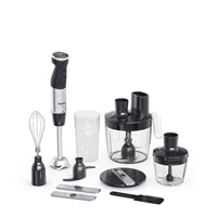Tefal HB67G830 Quickchef+ 5v1 tyčový mixér, 1000 W, 20 rychlostí, tichý režim, plynulá regulace rychlosti, nerez / černá