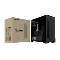 GIGABYTE case GB-C102G, Mid Tower, 2x USB3.0, Průhledná bočnice, 2x 120mm Fan, černá