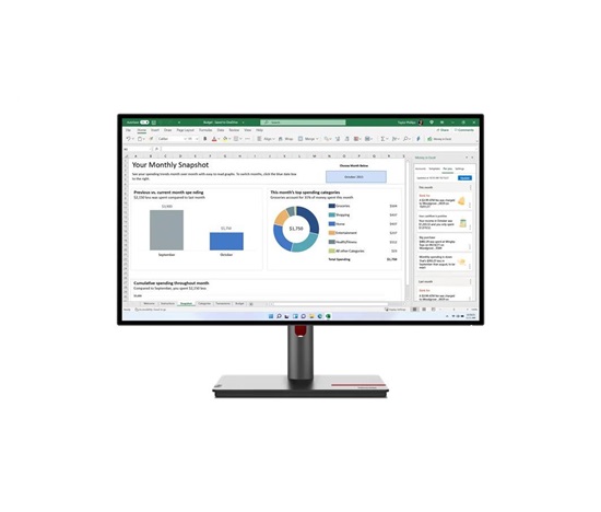 LENOVO LCD ThinkVision 27 3D - 27'',IPS,matný,16:9,3840x2160(2D),1920x2160(3D),4ms,HDMI,DP,USB-C,USB Hub,RJ45,VESA,Pivot