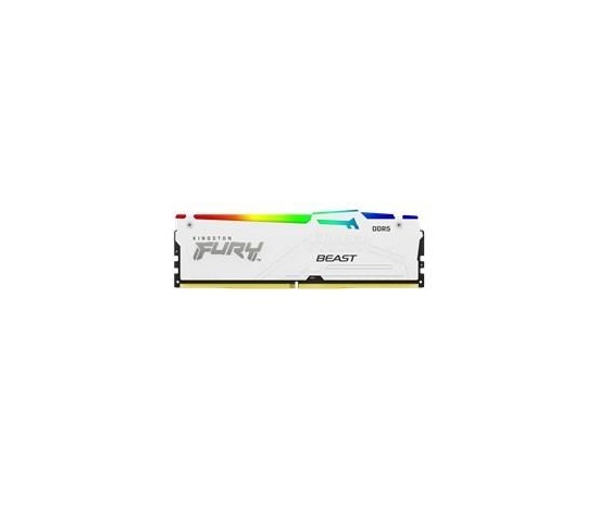 KINGSTON DIMM DDR5 16GB 6000MT/s CL36 FURY Beast RGB Bílá EXPO