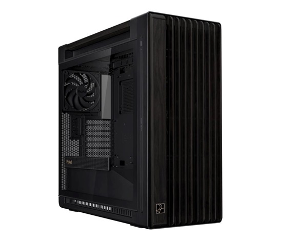 ASUS case PROART PA602 WOOD TG PWM BLACK, Mid Tower, průhledná bočnice, černá