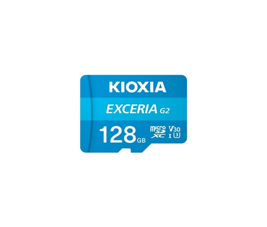 KIOXIA microSD Karta EXCERIA G2 128GB, UHS-I U3 V30, s Adaptérem