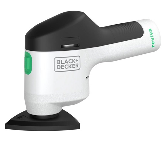 BLACK+DECKER REVDS12C Reviva bruska, vibrační, akumulátorová, systém suchého zipu, bílá