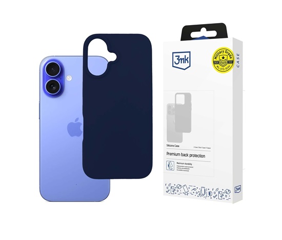 3mk Silicone Case Dark Navy pro Apple iPhone 16 Pro Max