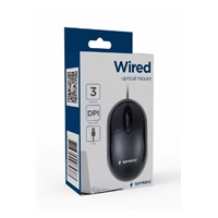 GEMBIRD Wired optical mouse, USB, black