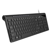 GENIUS klávesnice Slimstar 230 II, Drátová, USB, černá, CZ+SK layout