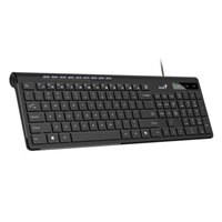GENIUS klávesnice Slimstar 230 II, Drátová, USB, černá, CZ+SK layout