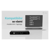 i-tec Universal Dual 4K Display Docking Station, Power Delivery 85W