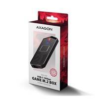 AXAGON EEM2-GAM, USB-C 10Gbps - NVMe & SATA SSD GAME M.2 box, bezśrubowy