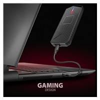 AXAGON EEM2-GAM, USB-C 10Gbps - NVMe & SATA SSD GAME M.2 box, bezśrubowy