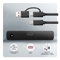 AXAGON ADSA-FPX, adapter USB-C 10Gbps - SATA 6G, 2.5"/3.5" SSD/HDD FAST PORT X, w tym zasilacz sieciowy