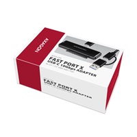 AXAGON ADSA-FPX, adapter USB-C 10Gbps - SATA 6G, 2.5"/3.5" SSD/HDD FAST PORT X, w tym zasilacz sieciowy