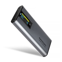 AXAGON EEM2-SD2 USB-C 10Gbps - M.2 NVMe & SATA SSD metalowy DISPLAY box, bezśrubowy