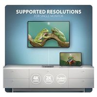 AXAGON HMC-7HX2, USB 5Gbps hub, 2x USB-A, USB-C, 2x HDMI 4k/60Hz, RJ-45 GLAN, PD 100W, kabel USB-C 15cm